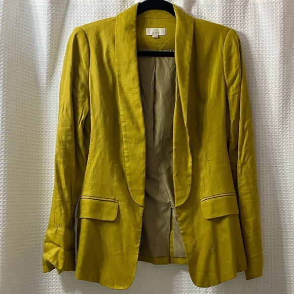 NEW W/O TAGS LOFT Relaxed Linen Blend Blazer - Picture 1 of 8